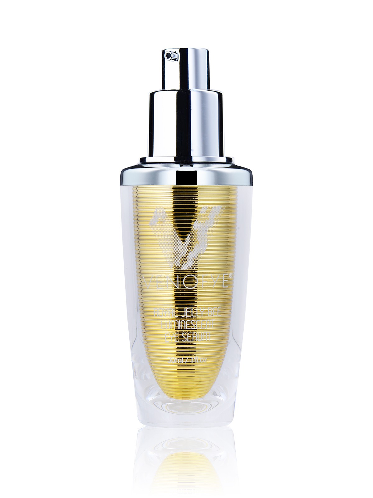 Royal Jelly Bee Luminescent Eye Serum with removed lid